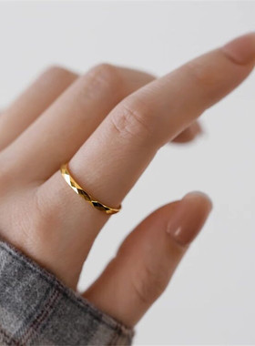 精致多切面棱形戒指女