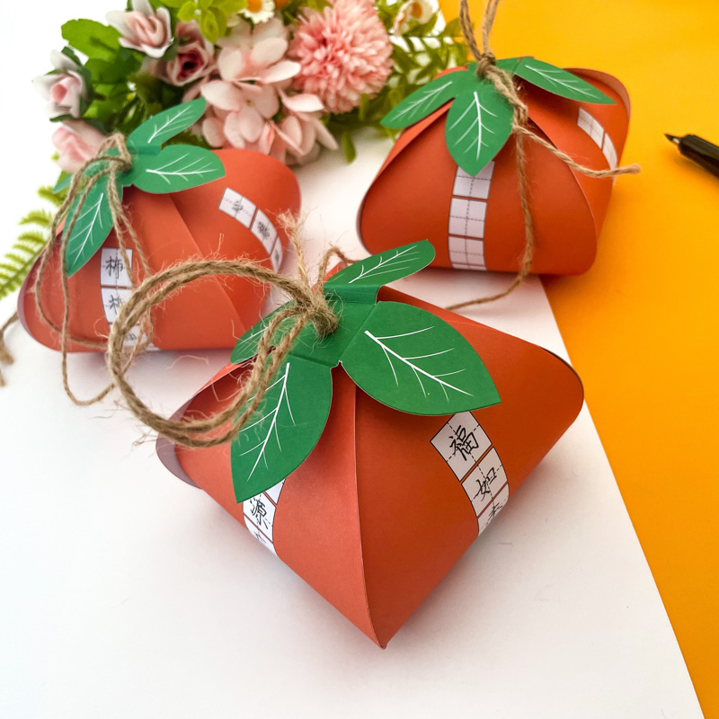 柿柿如意手工书法作品纸贺卡