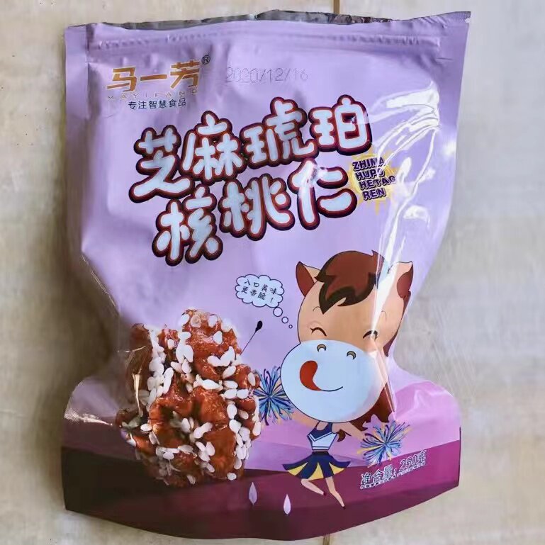 优选马一芳 芝麻琥珀核桃仁网红解馋小零食香甜酥脆