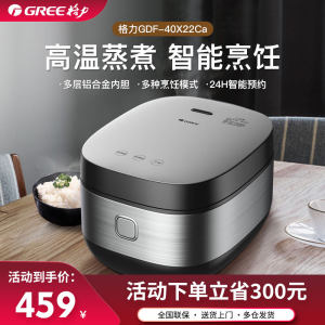 格力大松电饭煲家用多功能4升智能多段热烹饪大容量煮饭锅2到8人