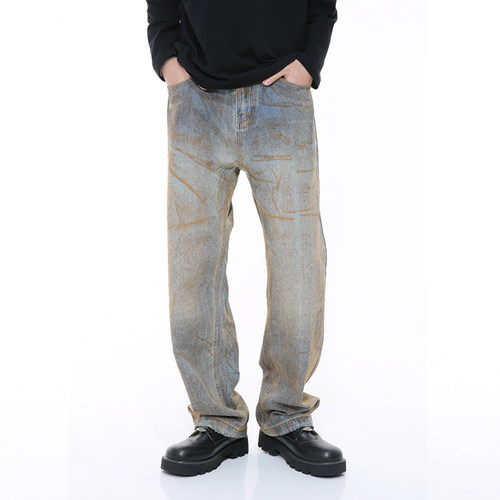 dirtyfit脏脏裤直筒牛仔裤