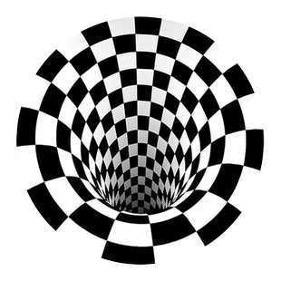 狗狗眩晕地毯黑白格地垫立体3d视觉旋涡宠物养狗神器炫晕错觉陷阱