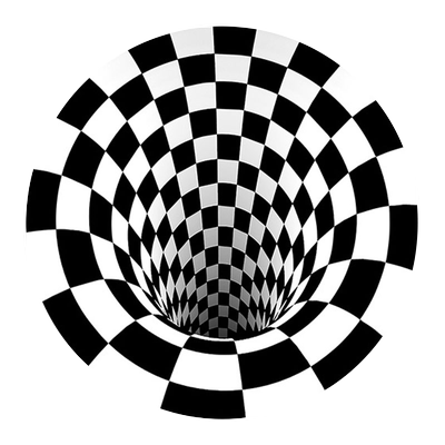 狗狗眩晕地毯黑白格地垫立体3d视觉旋涡宠物养狗神器炫晕错觉陷阱