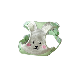 狗狗牵引绳背心式刺绣胸背带小型犬可爱狗绳狗链子遛狗绳背带