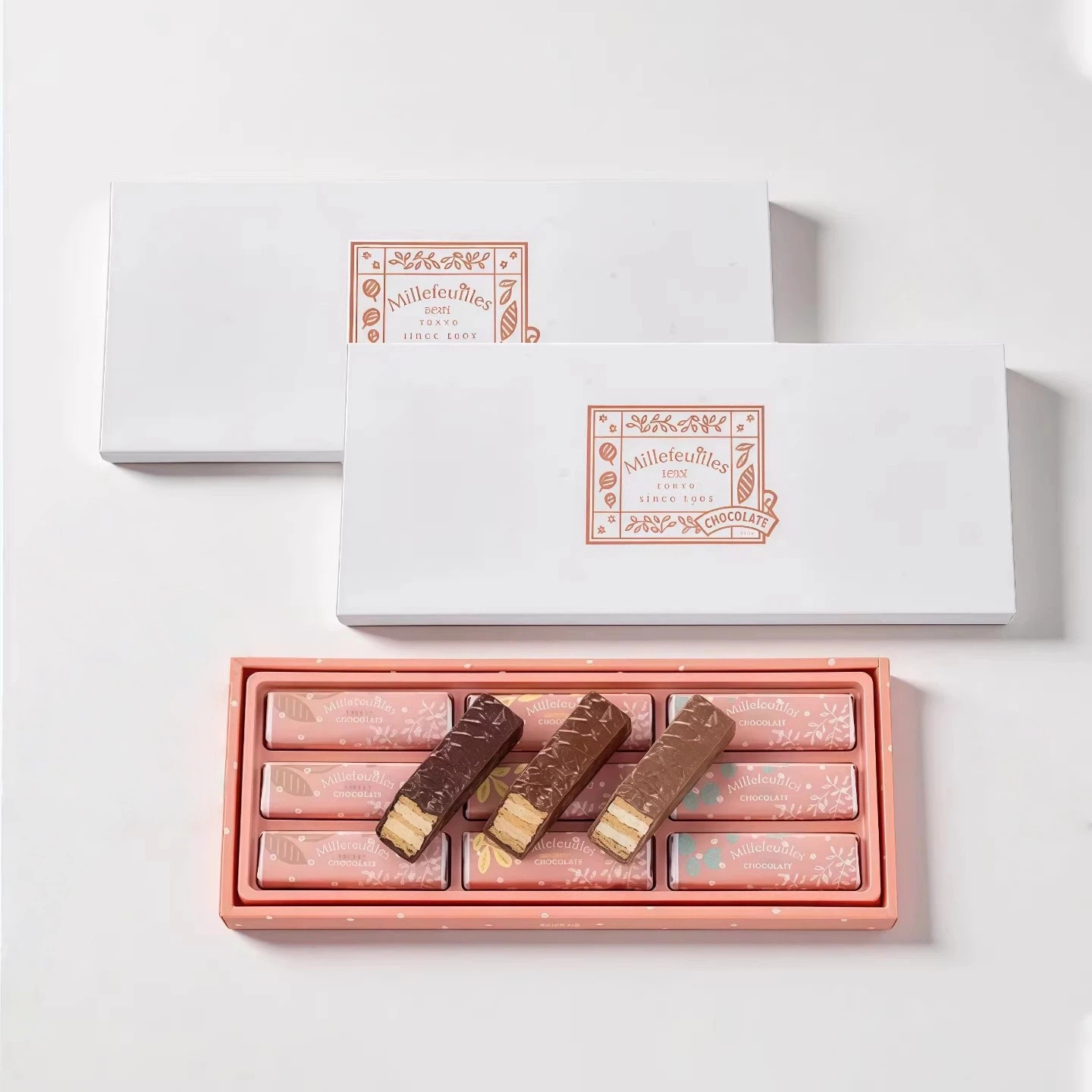 [现货速发]日本拿破仑千层酥巧克力威化夹心饼干进口零食网红礼盒