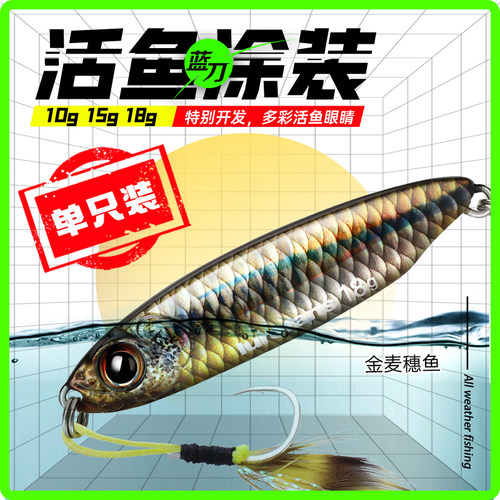 大河奔流蓝刀铁板活鱼涂装单只装