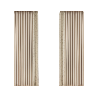 卡梵纯印花拼接窗帘窗帘