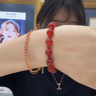 【大潘专享】红玛瑙串珠手链手饰9478
