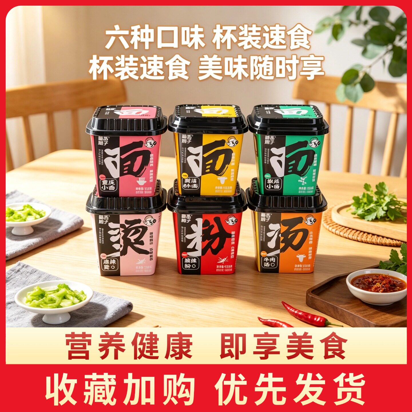 善品娘子重庆小面酸辣粉丝12桶装速食牛肉汤麻辣烫懒人夜宵方便面