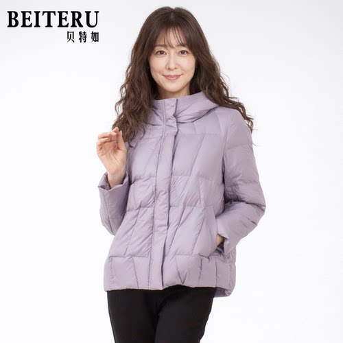 贝特如妈妈装保暖时尚舒适羽绒服