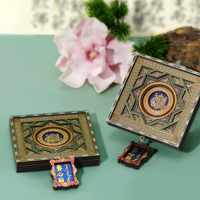 故宫角楼咖啡养心殿木质冰箱贴