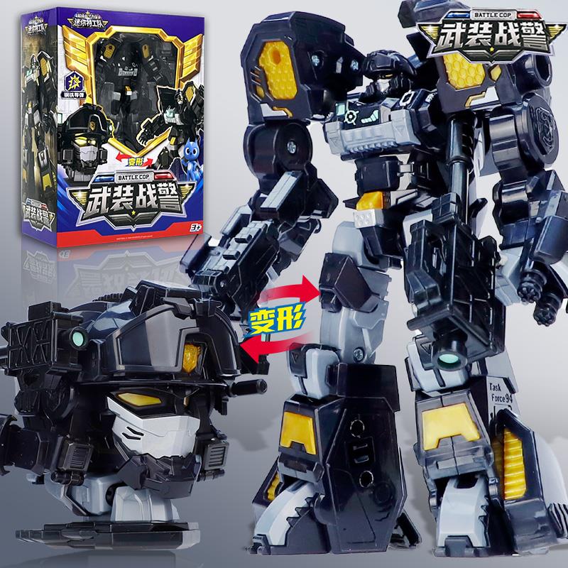 迷你特工队7之超级战警力量变形关节可动儿童特攻队小朋友玩具男