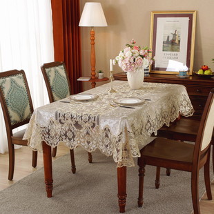 高档美式桌布高级感高端奢华田园餐桌桌布客厅家用欧式台布轻奢风