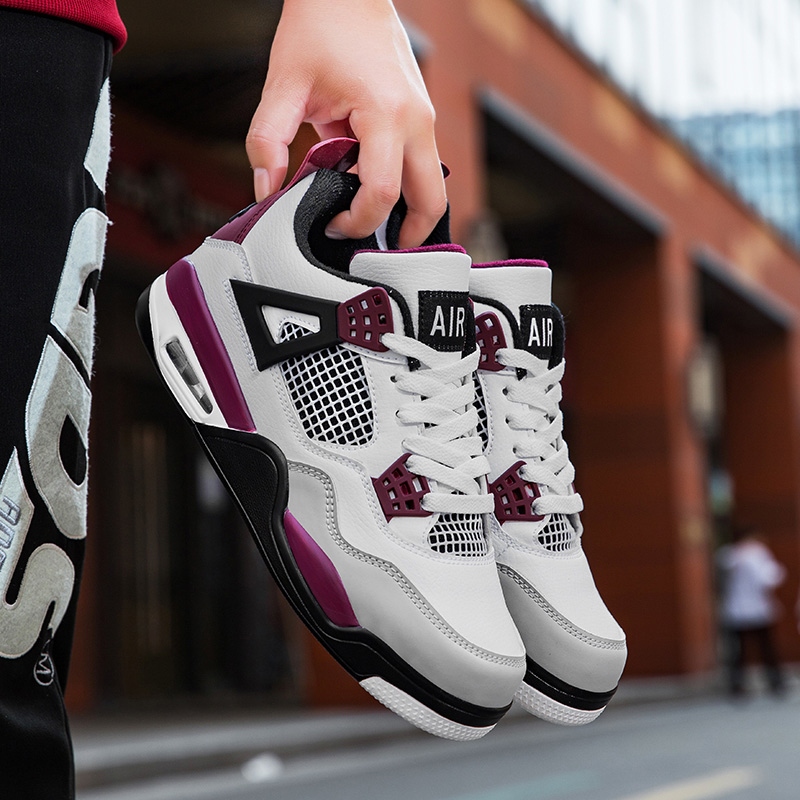 松希aj4男鞋大巴黎高帮板鞋学生实战训练鞋乔4篮球休闲运动鞋情侣