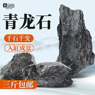 酸洗青龙石精品天然松皮石鱼缸造景大小块原碎石多孔假山水草套餐