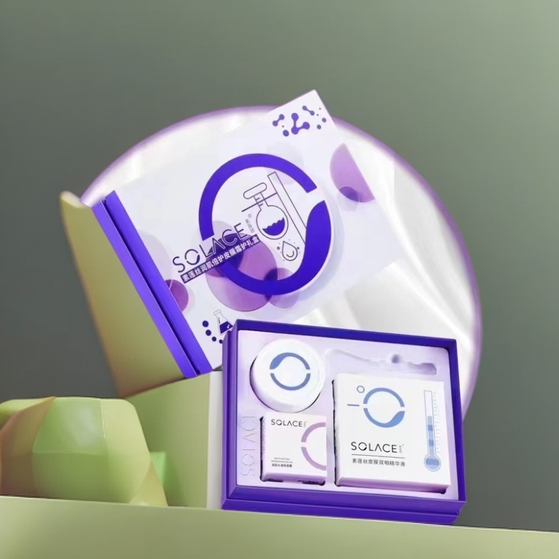 素莲丝润肌倍护皮膜霜护礼盒水漾保湿霜皮膜双相精华液套装正品