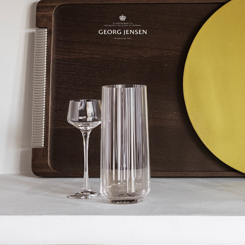 georg jensen乔治杰生北欧威士忌酒杯水晶玻璃啤酒杯果汁杯水杯子