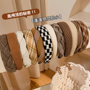 发捆发箍女2025新款秋冬高级感高颅顶发卡洗脸发带头箍女款头发饰