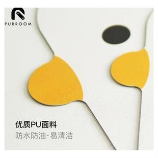 猫咪皮革餐桌垫家用西餐垫防水防油隔热创意碗垫子杯垫餐盘垫 日式