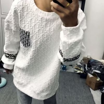 秋冬爆款网红潮流美式拼接口袋卫衣男港风休闲百搭男女同款上衣潮