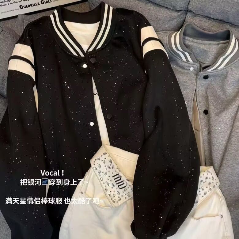 2026秋冬网红撞色拼接棒球服外套男高级感炸街休闲百搭夹克上衣潮