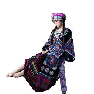 新款苗族服饰女贵州苗寨少数民族服装成人苗家衣服侗族舞蹈演出服