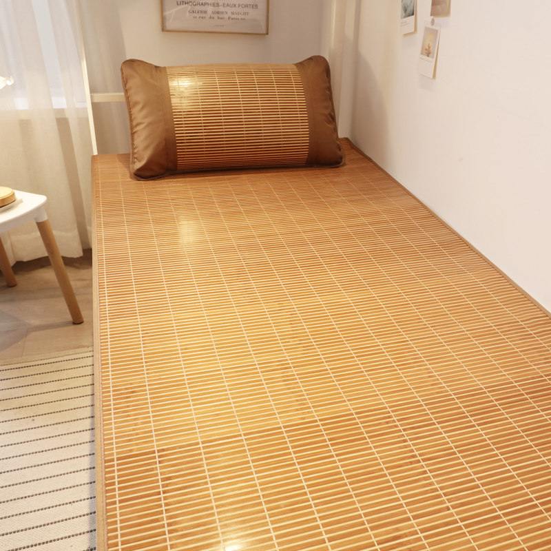 凉席学生宿舍单人床0.9m竹席夏季0.8寝室上下铺1.2米席子正反两用