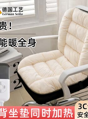 德国工艺办公室加热坐垫靠背一体