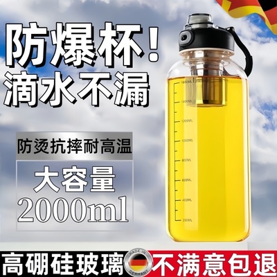 德国精工高硼硅玻璃杯食品级水杯