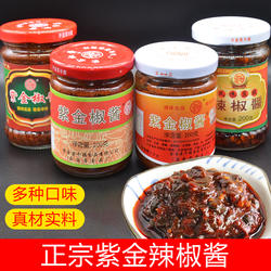 2瓶装广式永安蒜蓉紫金辣椒酱香辣豆豉拌面调味河源农家食品即食