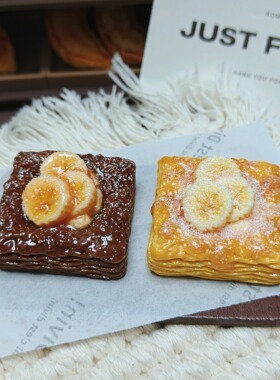 仿真香蕉酥微缩食玩摆件