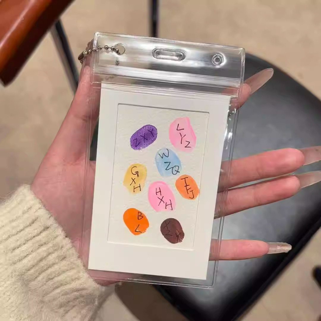 指纹印贺卡毕业季拍立得diy手印画卡片diy钥匙扣书包挂件送闺蜜