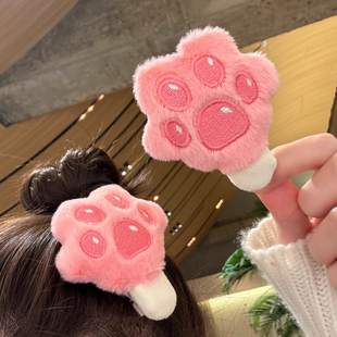 可爱爪爪冰棍发夹疯狂动物城同款 周边尼克朱迪猫爪刘海夹侧边夹