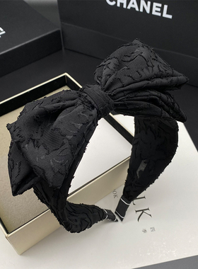 发箍女夏天2026网红新款蝴蝶结头饰高颅顶发卡高级感压发发捆头箍