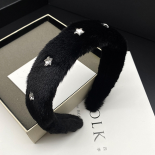 高端精致高颅顶发箍女2026年新款头箍高级感水钻气质洗脸发卡头饰