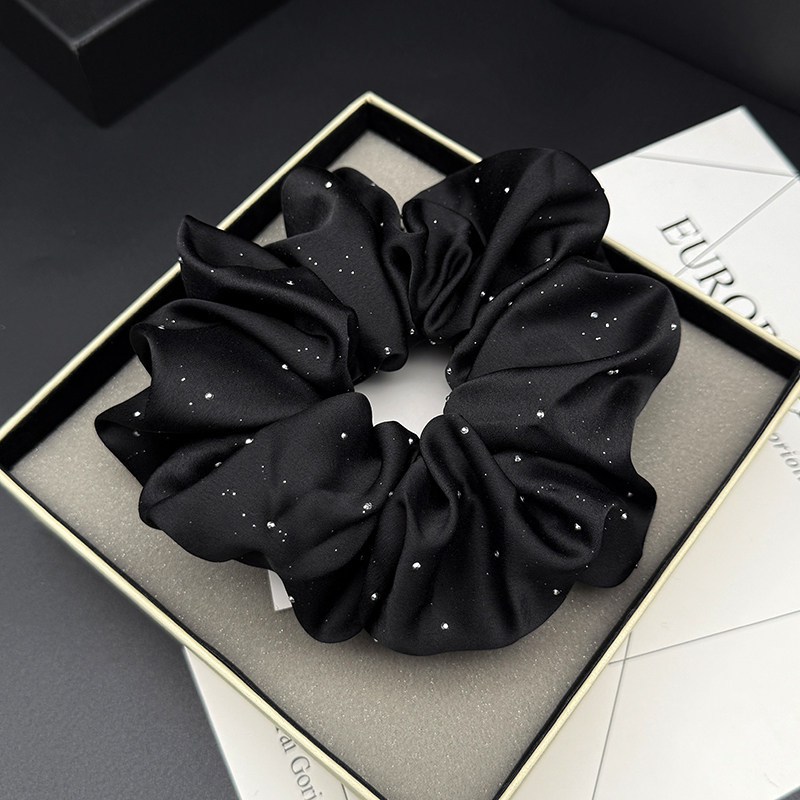 2025新款黑色满天星大肠发圈女高级感头圈发绳气质扎头橡皮筋头花,饰品/流行首饰/时尚饰品新,发饰,淘宝优惠券,粉丝福利购,淘宝优惠卷