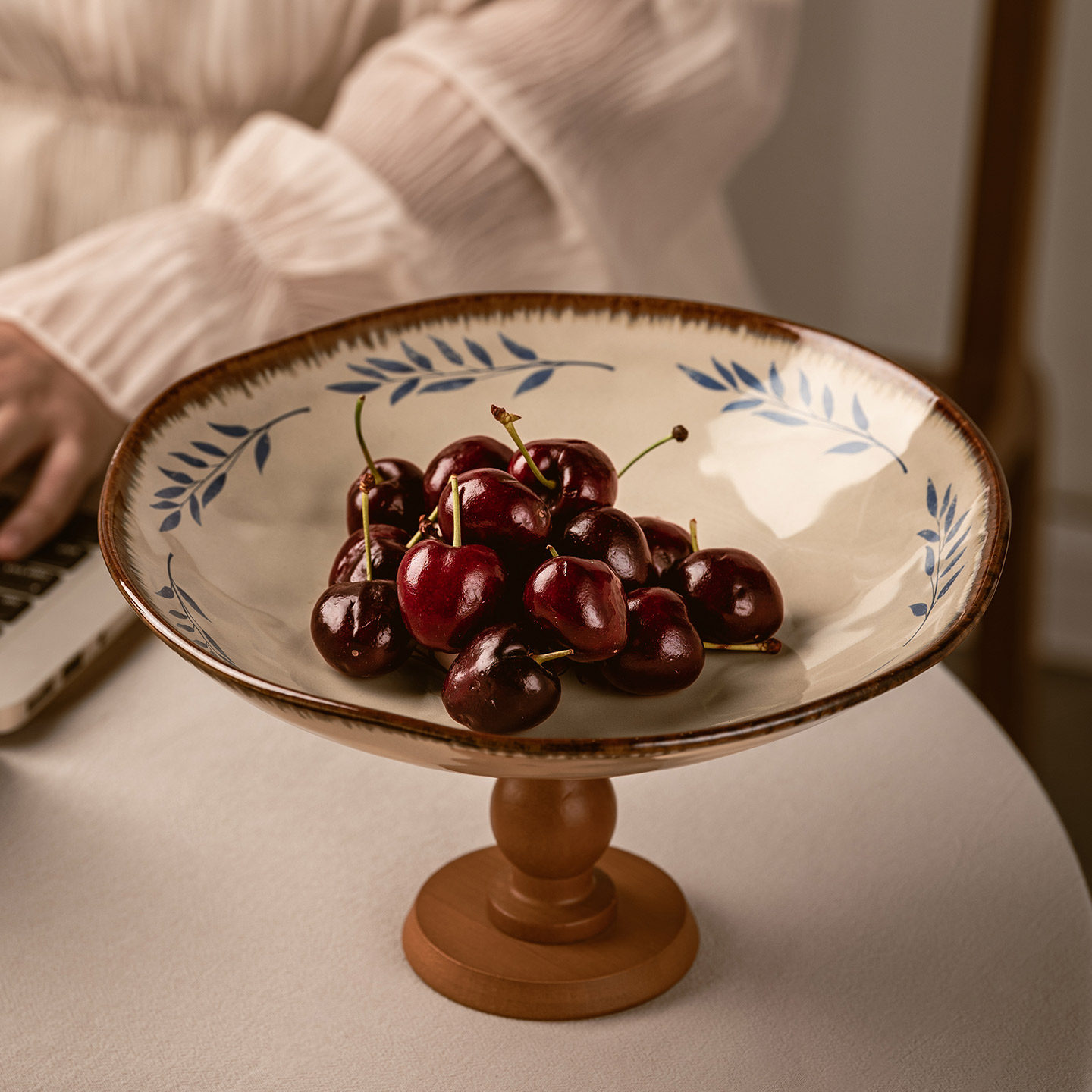 复古陶瓷水果盘子客厅茶几高颜值托盘高级感家用法式下午茶甜品盘,餐饮具,盘,淘宝优惠券,粉丝福利购,淘宝优惠卷