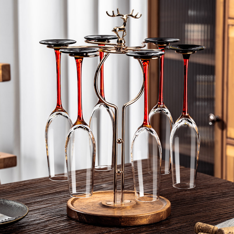 水晶香槟杯套装高颜值白葡萄起泡高级感家用轻奢高档高脚红酒杯子