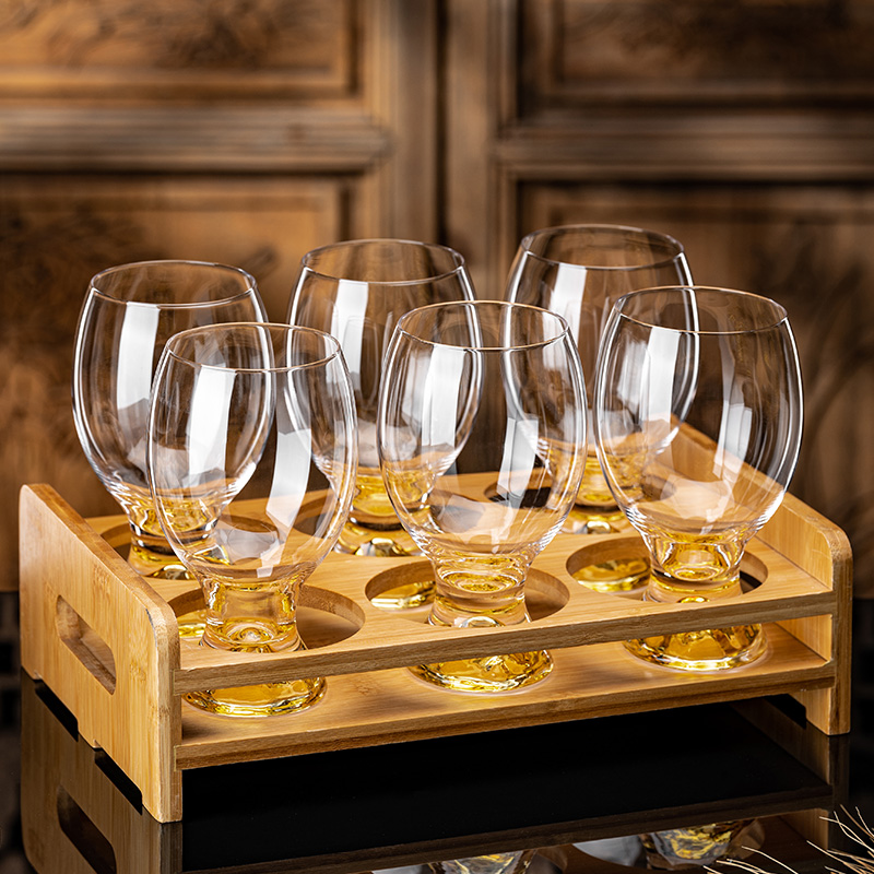 轻奢创意水晶金山啤酒精酿杯套装