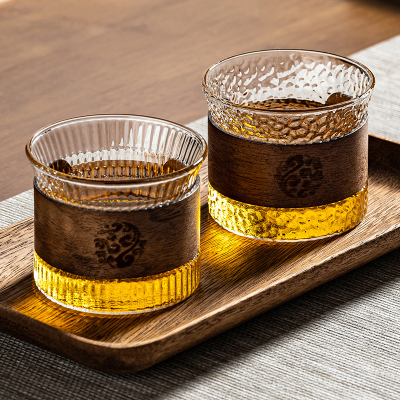 玻璃小茶杯子高端品茗喝茶具套装