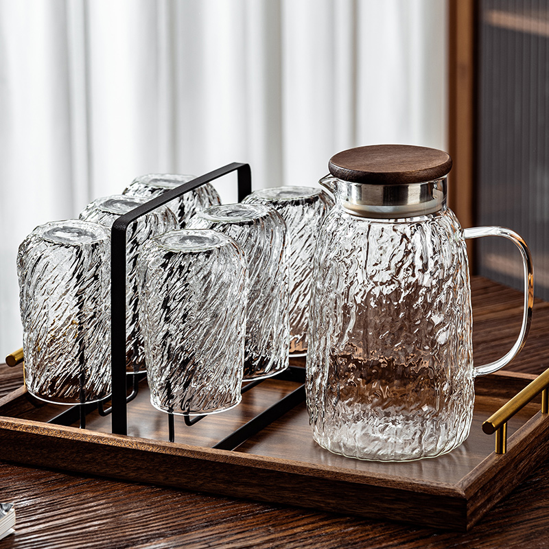 玻璃水杯套装轻奢家用客厅耐高温