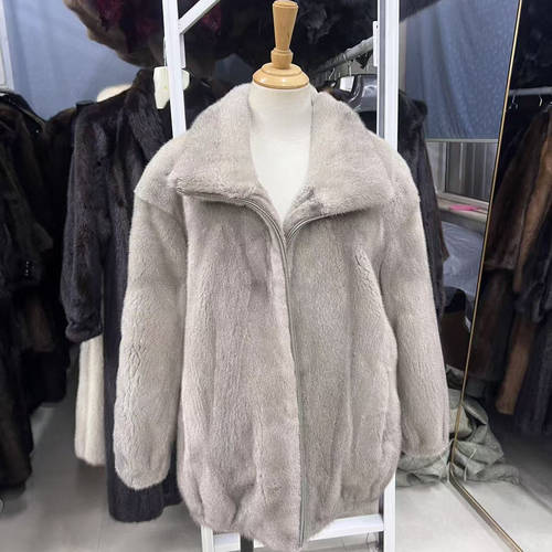 新款进口貂皮外套男装整貂大衣水貂皮草真貂冬季