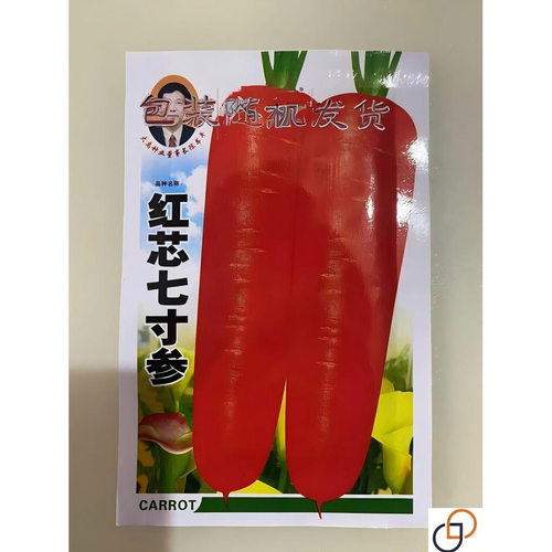 红芯七寸参胡萝卜种子脆甜秋季四季水果萝卜籽农家菜园蔬菜种孑