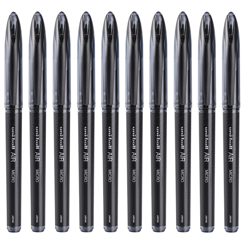 日本uni三菱铅笔黑科技笔中性笔UBA188黑色国潮走珠笔直液式ball签字笔商务高档办公粗头学生用三棱控墨练字