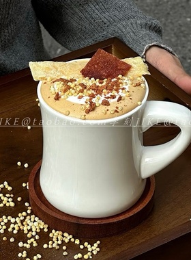 纯白色陶瓷杯简约马克杯家用喝水杯子泡茶牛奶饮料杯美式咖啡杯子