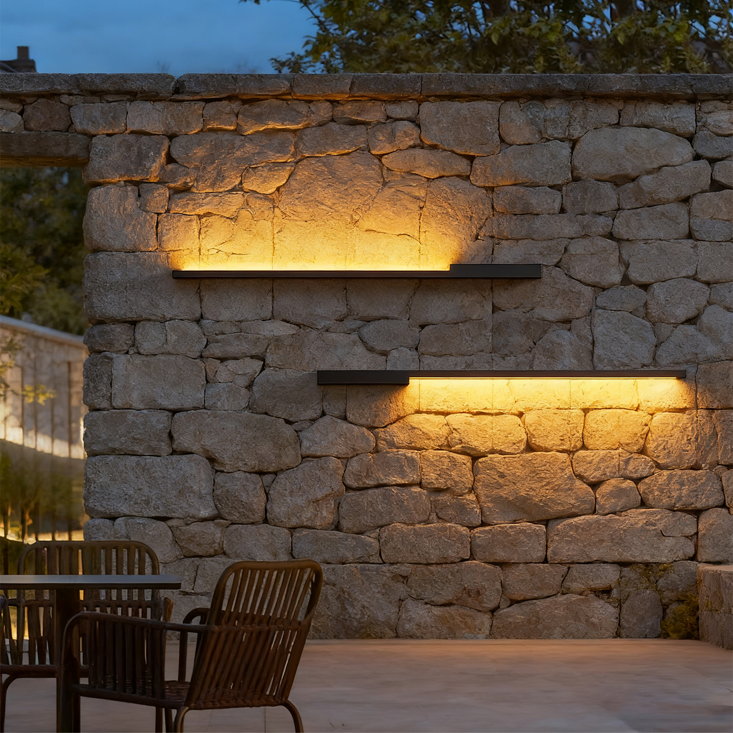 户外长条壁灯庭院壁灯太阳能墙灯