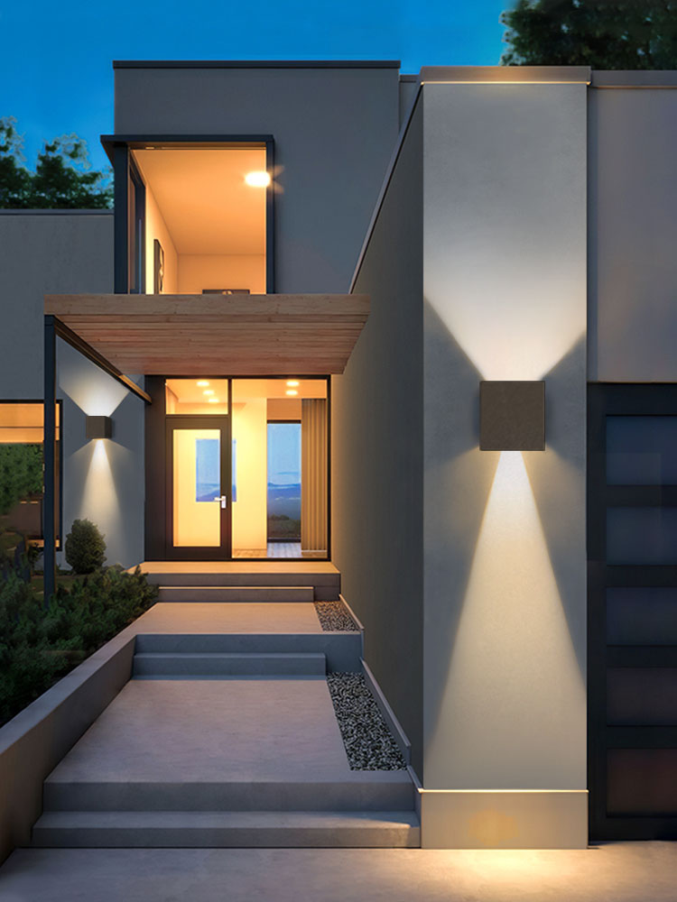 户外壁灯防水楼梯过道别墅洗墙灯庭院阳台氛围壁灯可调光外墙壁灯