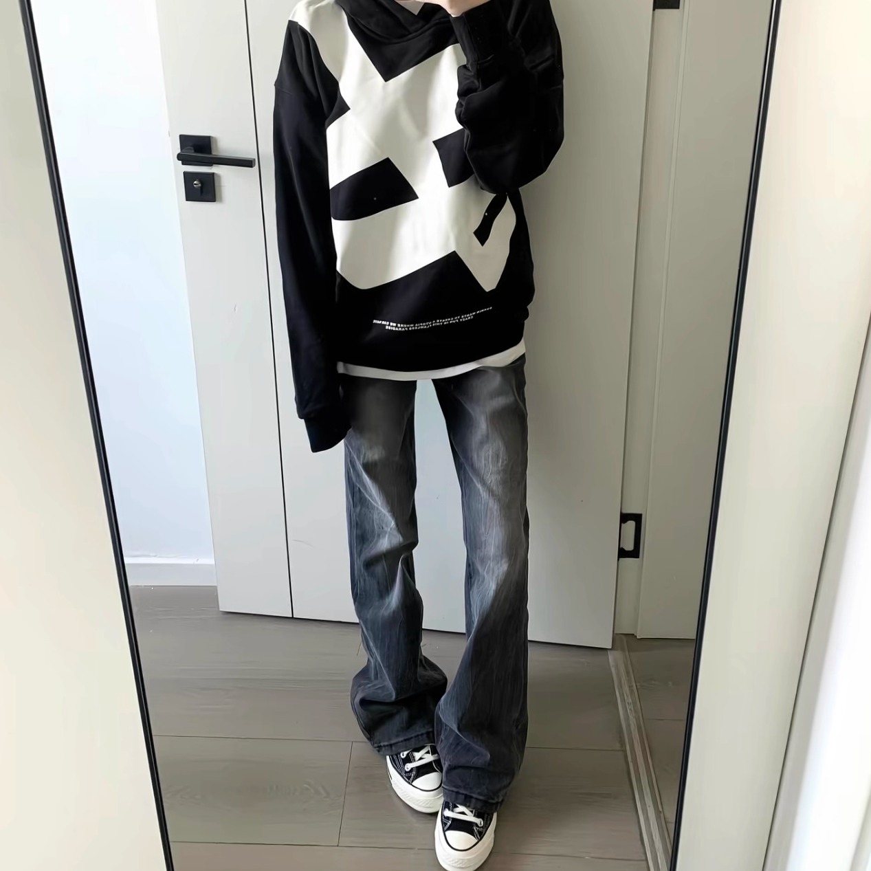 微喇牛仔裤长裤微弹cleanfit