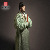 彰汉堂 唐制圆领缺胯袍 青玉色提花全棉大放量复原款 四季 男女