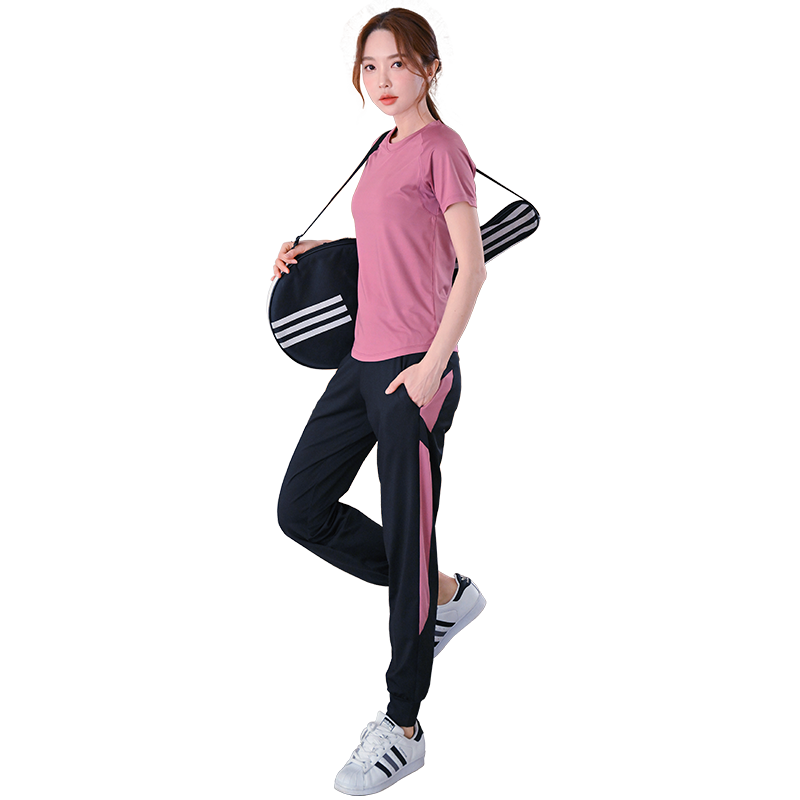 晨跑步运动套装女春夏季高级感健身房速干户外休闲健身衣瑜伽服